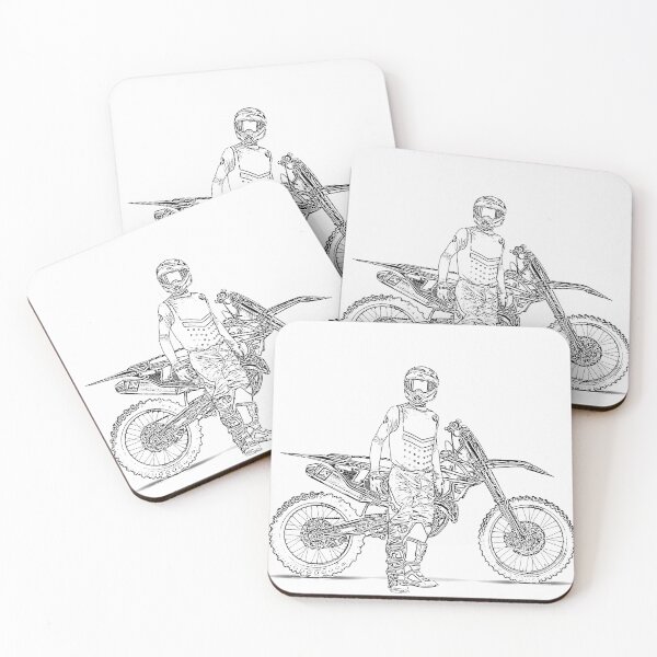 Item preview, motocross rider draw designed and sold by nicodrt.