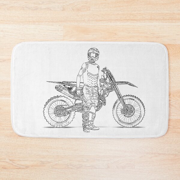 Item preview, motocross rider draw designed and sold by nicodrt.