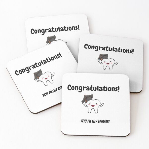 Item preview, Congratulations you filthy enamel designed and sold by dentalmerch.
