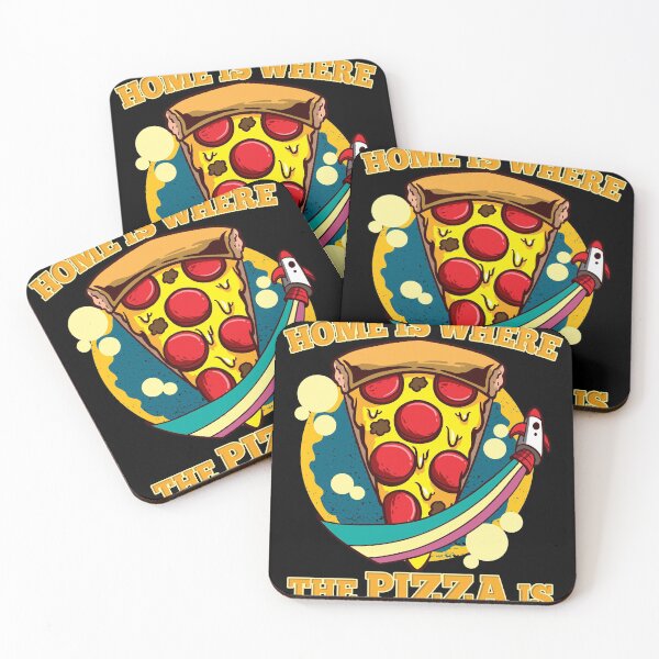 Item preview, Home Is Where The Pizza Is Pizza Piece With Rocket designed and sold by Cedinho.