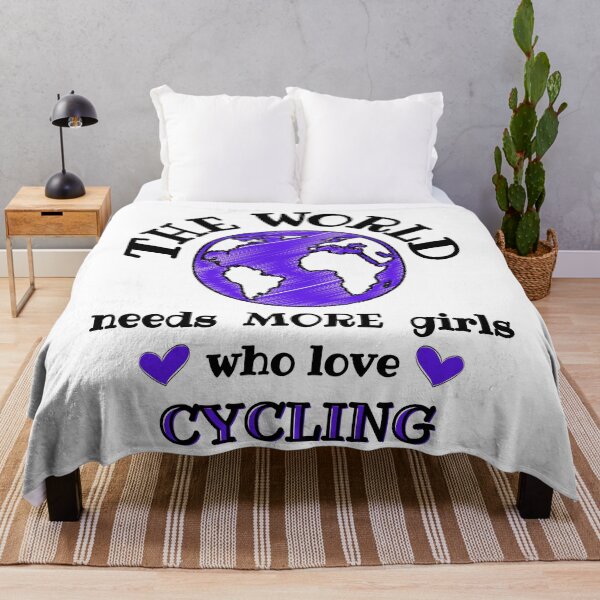 Item preview, The world needs more girls who love cycling designed and sold by TheGreenGoat.
