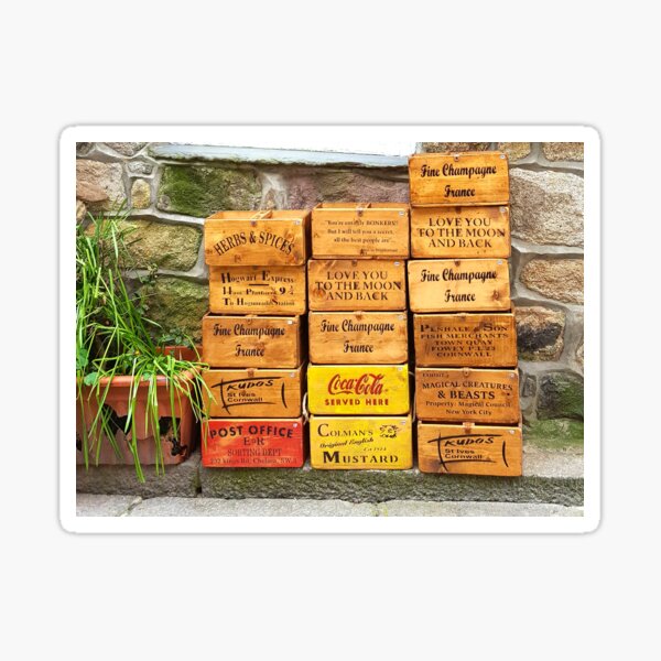 Street cred Wooden Boxes Sticker