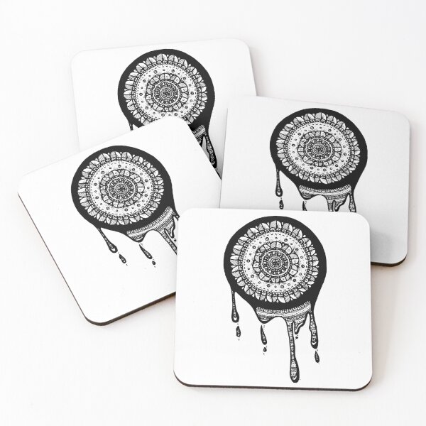 Item preview, Dripping Mandala (Black) designed and sold by Arianna Khalil.