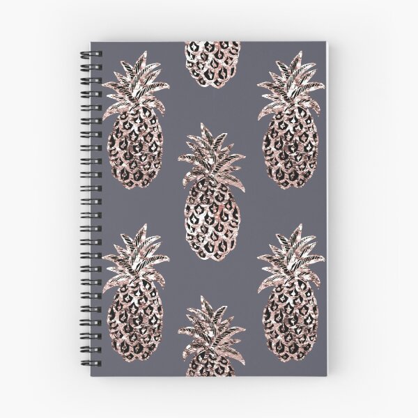 Item preview, Piña Rose Gold Sparkle sobre gris designed and sold by MagentaRose.