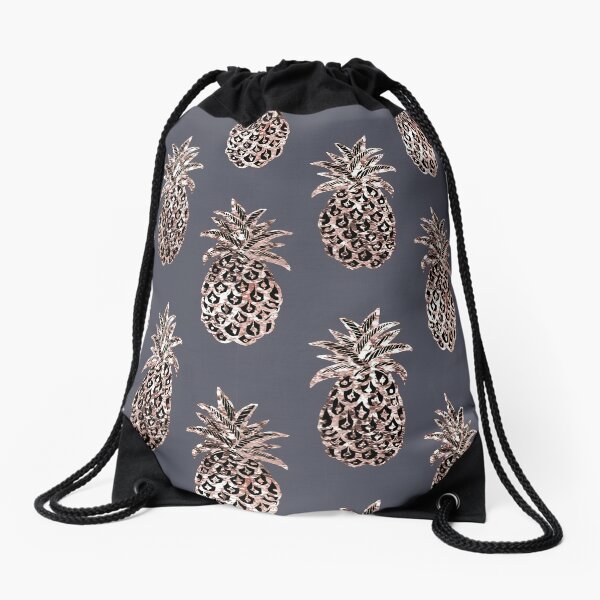 Pineapple Aloha Portable Sport Gym Sack Drawstring Backpack Bag