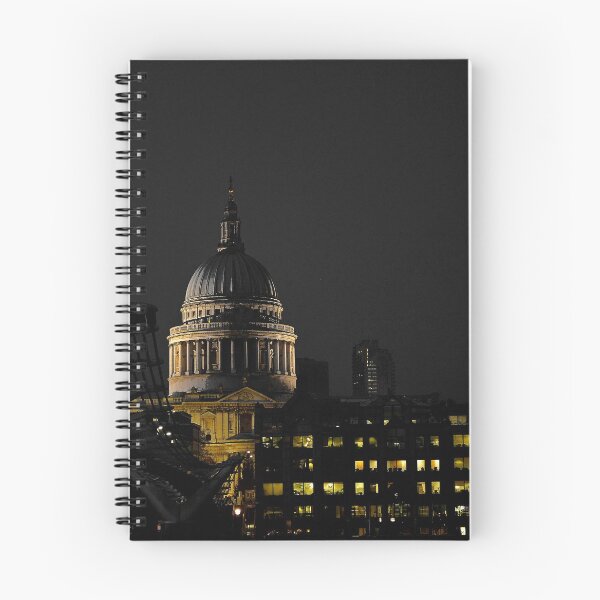Item preview, St. Pauls cathedral and the Millennium Bridge at night. designed and sold by Anthony Hedger Photography.
