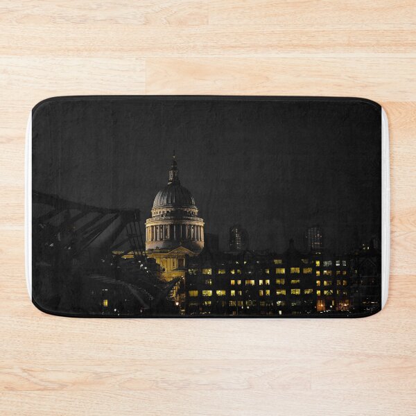 Item preview, St. Pauls cathedral and the Millennium Bridge at night. designed and sold by Anthony Hedger Photography.