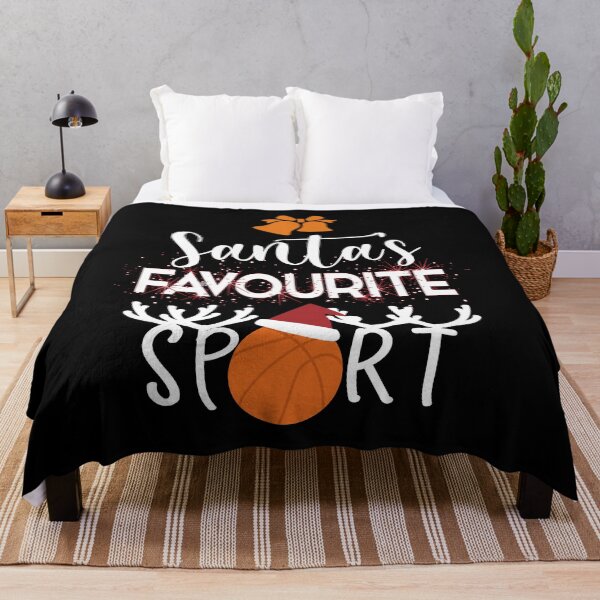 Item preview, Santa's Favourite Sport, Basketball Player Match Ball Basketball Shooter ,Cute Manimalist Basketball With Christmas Ornaments ,Cute Christmas Gift For Basketball Players designed and sold by Rassitni.