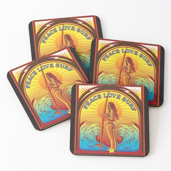 Item preview, PEACE LOVE SURF CATCH A WAVE designed and sold by Larry Butterworth.