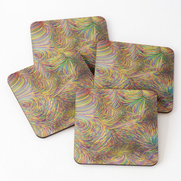 Item preview, Goldy Curly Lines designed and sold by shornaiter.
