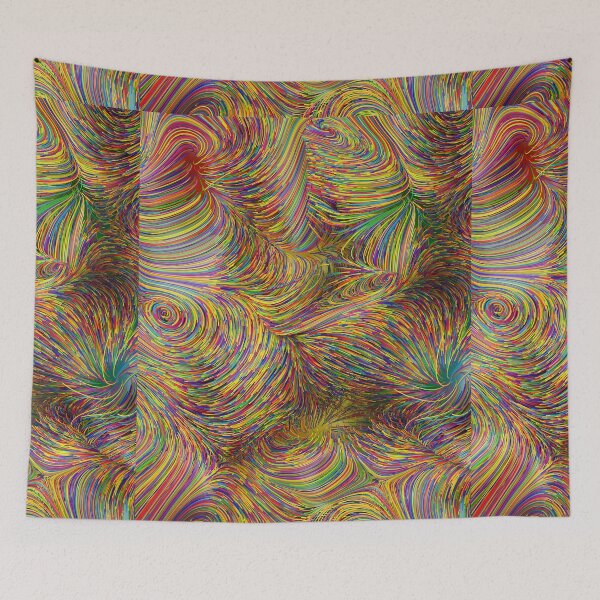 Item preview, Goldy Curly Lines designed and sold by shornaiter.