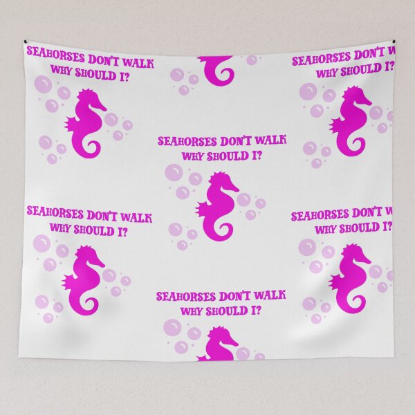 Item preview, Pink Seahorses don’t walk why should I? Disability awareness  designed and sold by Designs Of all kinds.