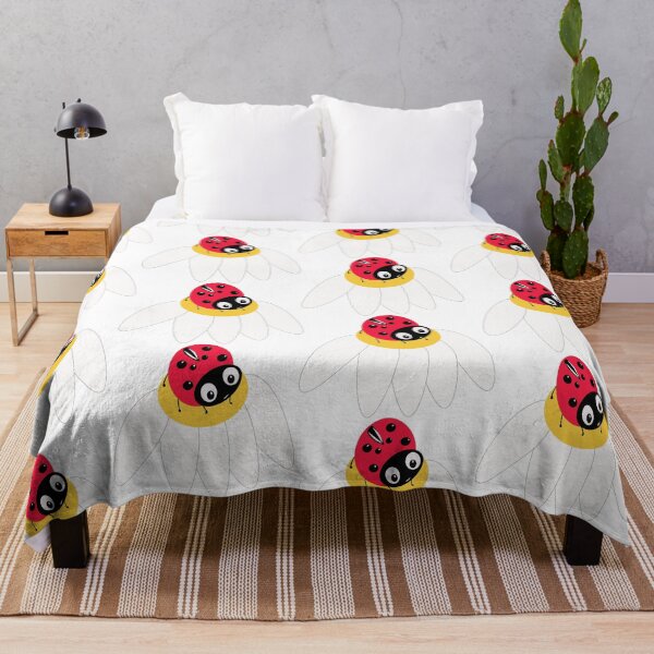 Item preview, Ladybug sitting on white camomile flower. designed and sold by Ingahaliullina.