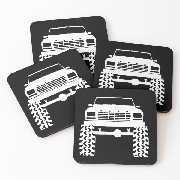Item preview, 1980's 90's Ford Bronco Lifted Mud Tires Truck designed and sold by FrenemiesShop.