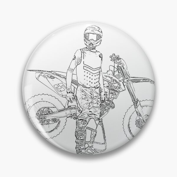 Item preview, motocross rider draw designed and sold by nicodrt.