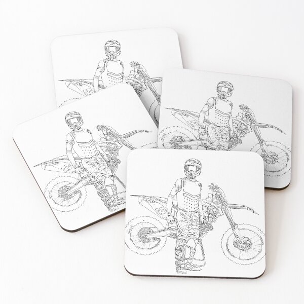 Item preview, motocross rider draw designed and sold by nicodrt.