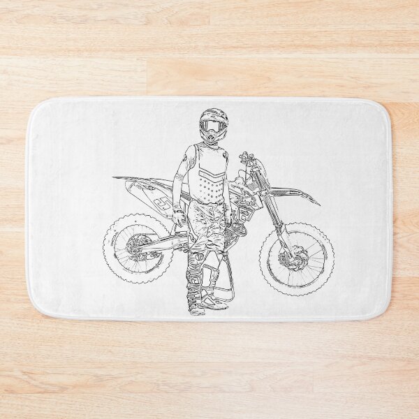 Item preview, motocross rider draw designed and sold by nicodrt.