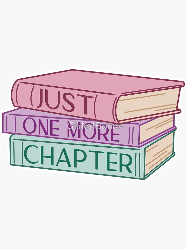 One More Chapter Book Sticker Plants and Books Bookish Stickers