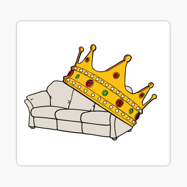 "Sofa King" Sticker for Sale by hellraiserdsgns Redbubble
