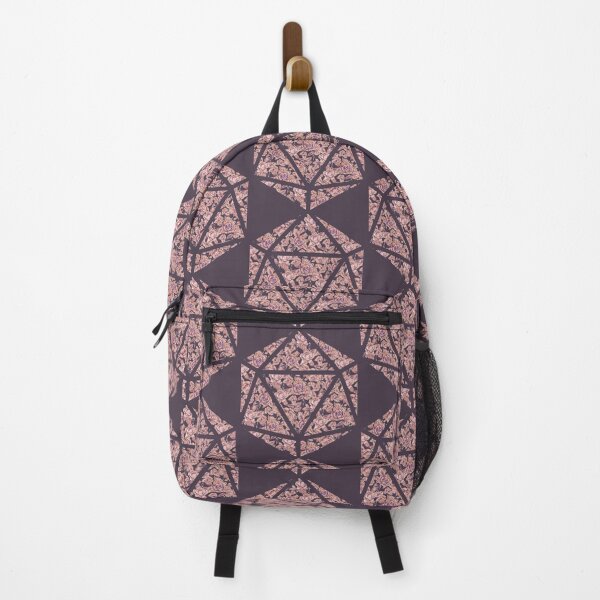 Item preview, Peach, Purple, and Orange Gradient Rose Vintage Pattern Silhouette D20 - Subtle Dungeons and Dragons Design designed and sold by GenAumonier.