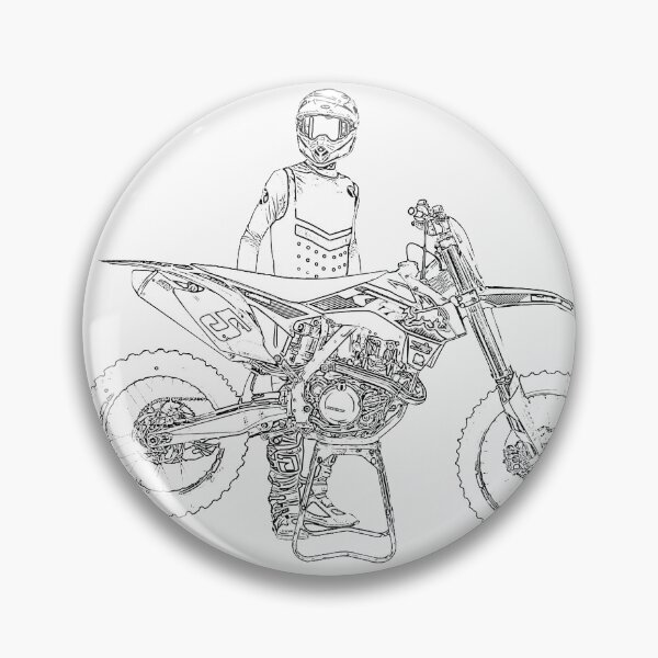 Item preview,  motocross rider draw designed and sold by nicodrt.