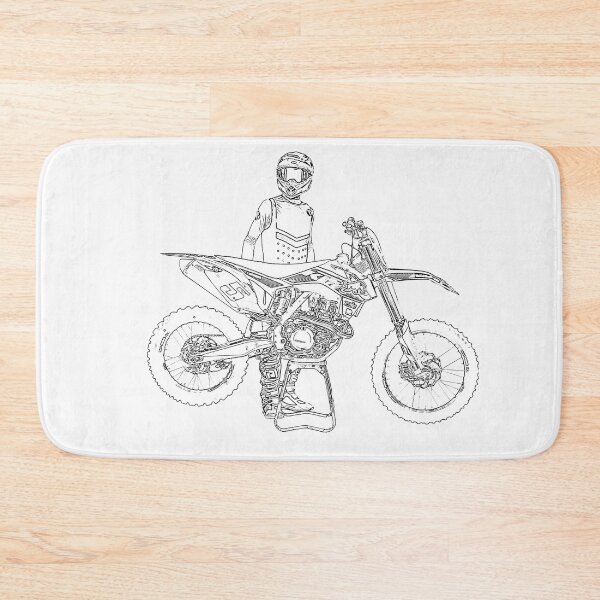 Item preview,  motocross rider draw designed and sold by nicodrt.