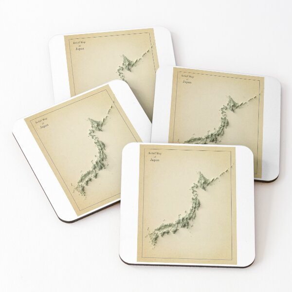 Item preview, Relief Map of Japan 3D digitally-rendered designed and sold by ThinkAboutMaps.