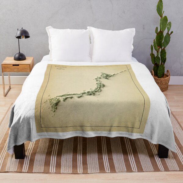 Item preview, Relief Map of Japan 3D digitally-rendered designed and sold by ThinkAboutMaps.