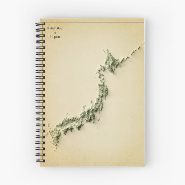 Item preview, Relief Map of Japan 3D digitally-rendered designed and sold by ThinkAboutMaps.