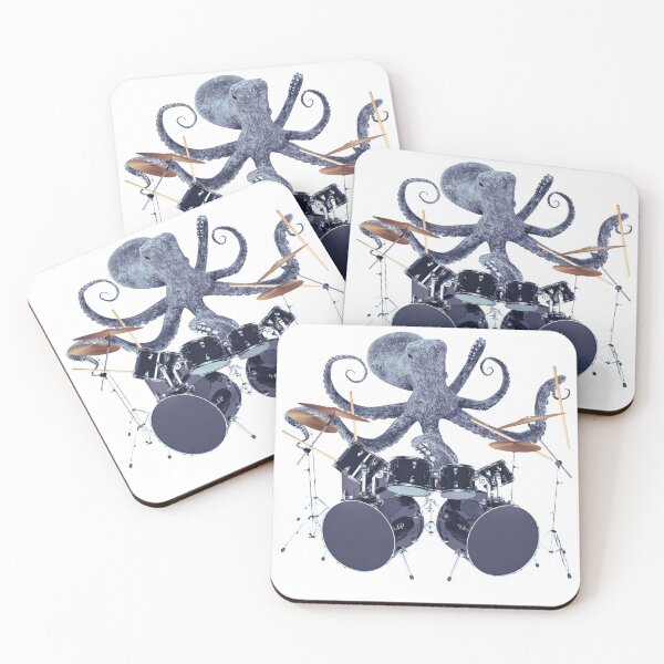 Item preview, Octopus Playing Drums Men's T-Shirt Gift, Drummer Shirt designed and sold by mydesignsbylar.