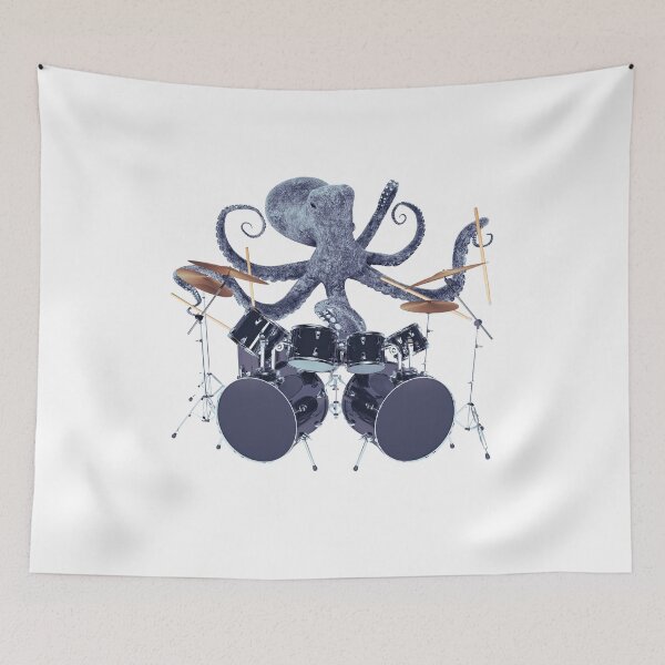 Item preview, Octopus Playing Drums Men's T-Shirt Gift, Drummer Shirt designed and sold by mydesignsbylar.