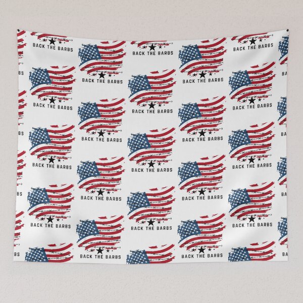 Item preview, Back The Barbs America Flag designed and sold by FrenemiesShop.