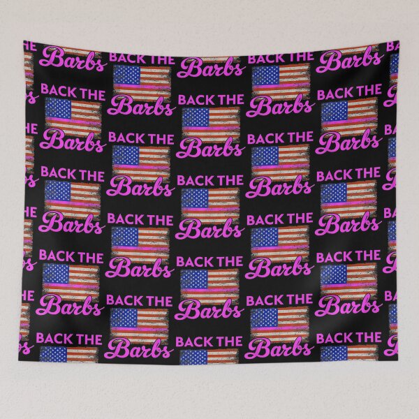 Item preview, Back The Barbz American Flag Love Barbs Loyal Fan designed and sold by FrenemiesShop.