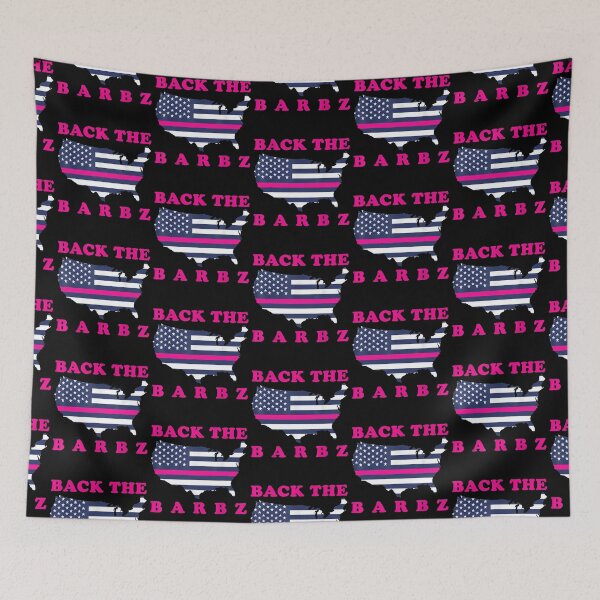 Item preview, Back The Barbz Flag Love Barbs Loyal Fan designed and sold by FrenemiesShop.