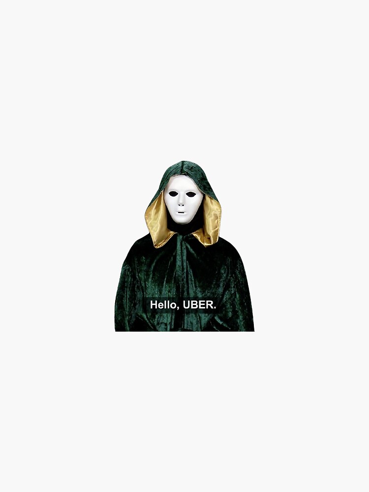 "Nathan For You Hello Uber Sticker" Sticker for Sale by SelloutCentral