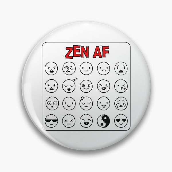 Item preview, ZEN AF - Funny Yin Yang, Yoga - Trendy Namaste art. RELAX, calm down designed and sold by originalsusie.