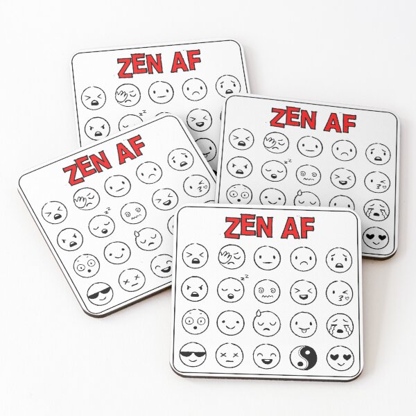 Item preview, ZEN AF - Funny Yin Yang, Yoga - Trendy Namaste art. RELAX, calm down designed and sold by originalsusie.
