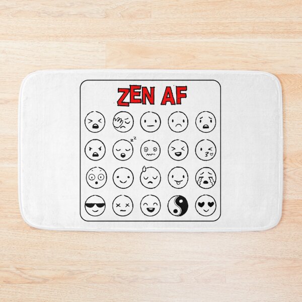 Item preview, ZEN AF - Funny Yin Yang, Yoga - Trendy Namaste art. RELAX, calm down designed and sold by originalsusie.