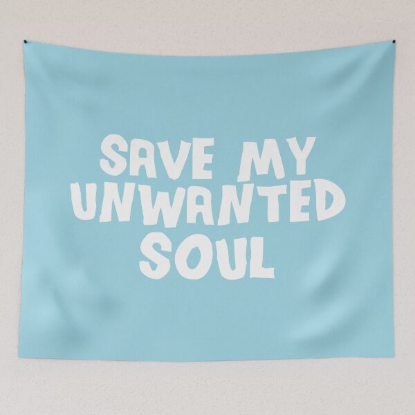 Item preview, Save My Unwanted Sould (Blue BG) designed and sold by FilipeFerreira.