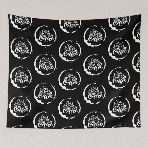Item preview, Good morning starts with coffee designed and sold by RheaRealm.