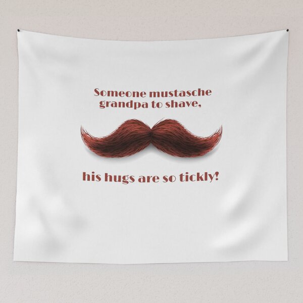 Item preview, funny brown grandfather mustache designed and sold by Marouane21.