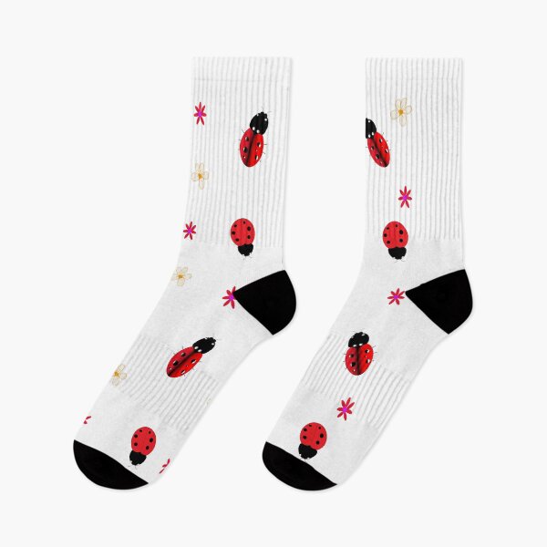 Item preview, Seamless pattern ladybug flower on white background. designed and sold by Ingahaliullina.