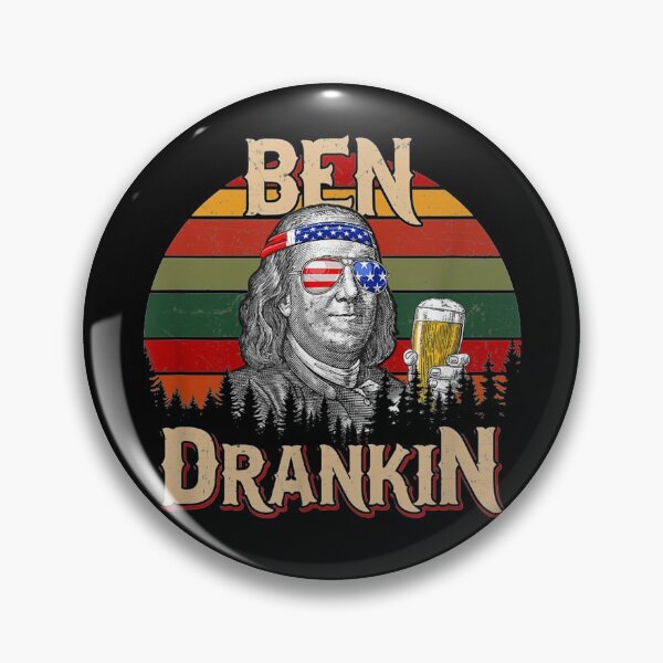 Item preview, Ben Drankin 4th of July Benjamin Franklin Men Women USA Flag designed and sold by FrenemiesShop.