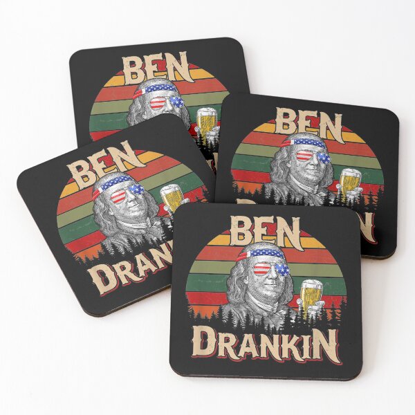 Item preview, Ben Drankin 4th of July Benjamin Franklin Men Women USA Flag designed and sold by FrenemiesShop.