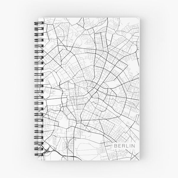 Item preview, Berlin Map, Germany - Black and White designed and sold by MainStreetMaps.