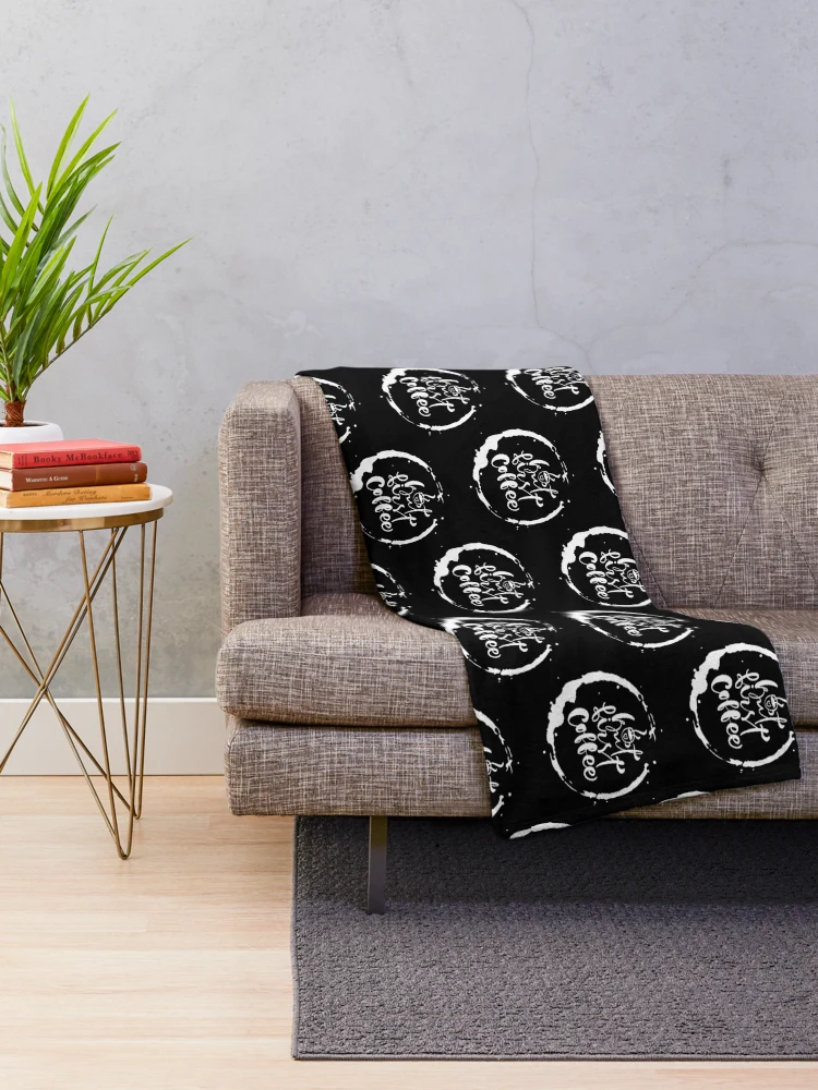 Thumbnail 2 of 6, Throw Blanket, But first coffee designed and sold by RheaRealm.