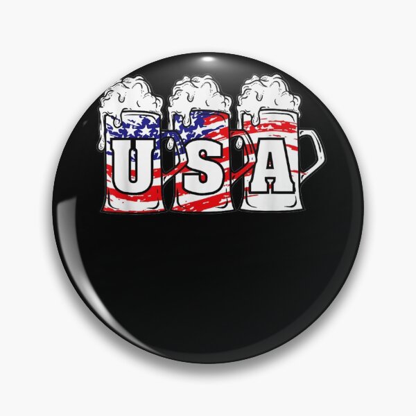 Item preview, Mens 4th of July Shirt USA Beer American Flag Women Merica designed and sold by FrenemiesShop.