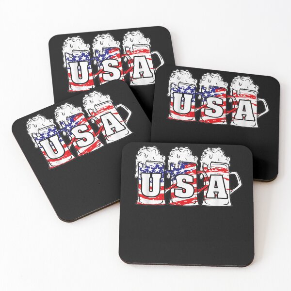Item preview, Mens 4th of July Shirt USA Beer American Flag Women Merica designed and sold by FrenemiesShop.