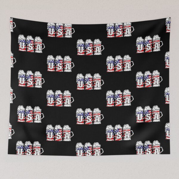 Item preview, Mens 4th of July Shirt USA Beer American Flag Women Merica designed and sold by FrenemiesShop.