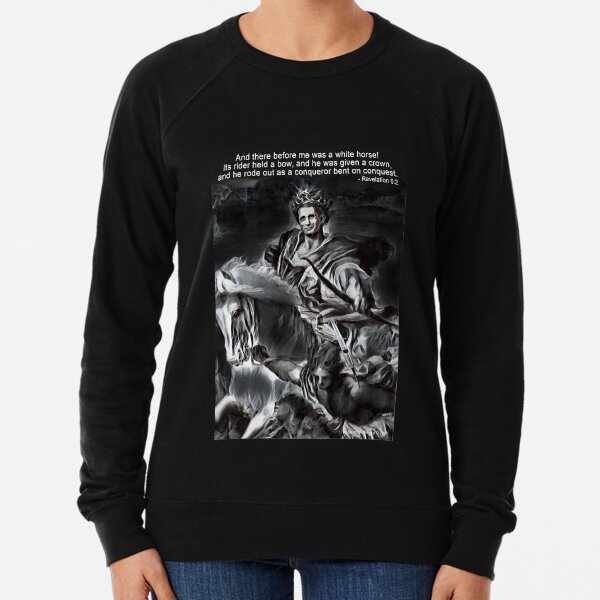 White Horse of the Apocalypse Lightweight Sweatshirt
